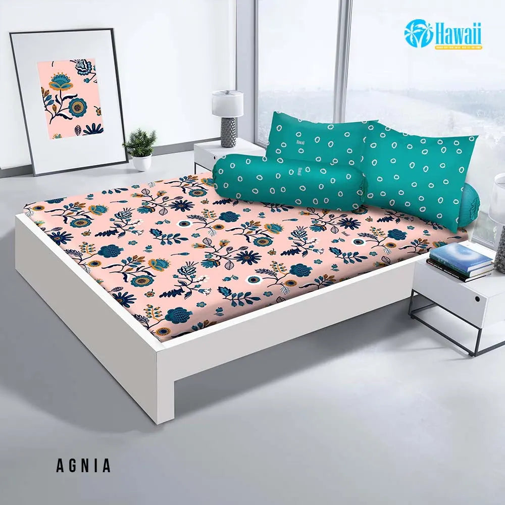 Sprei Hawaii Fitted - Agnia - My Love Bedcover