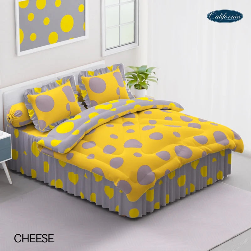 Bed Cover California Rumbai - Cheese - My Love Bedcover