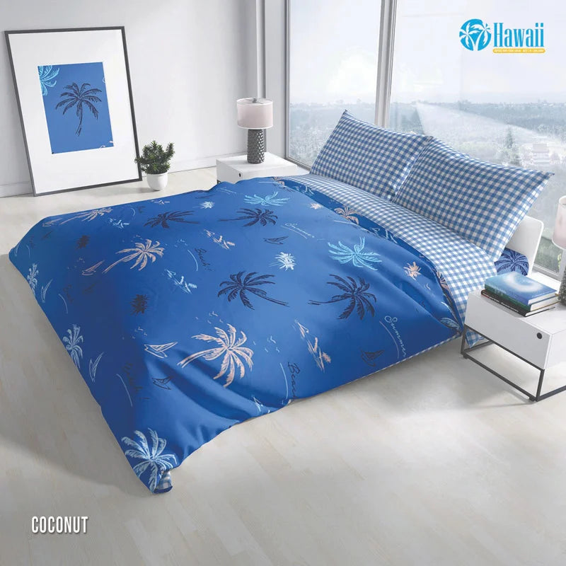 Bed Cover Hawaii Fitted - Coconut - My Love Bedcover