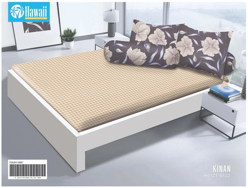 Sprei Hawaii Fitted - Kinan - My Love Bedcover