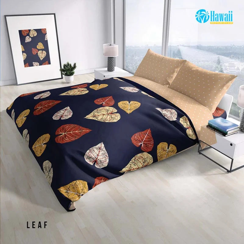 Bed Cover Hawaii Fitted - Leaf - My Love Bedcover
