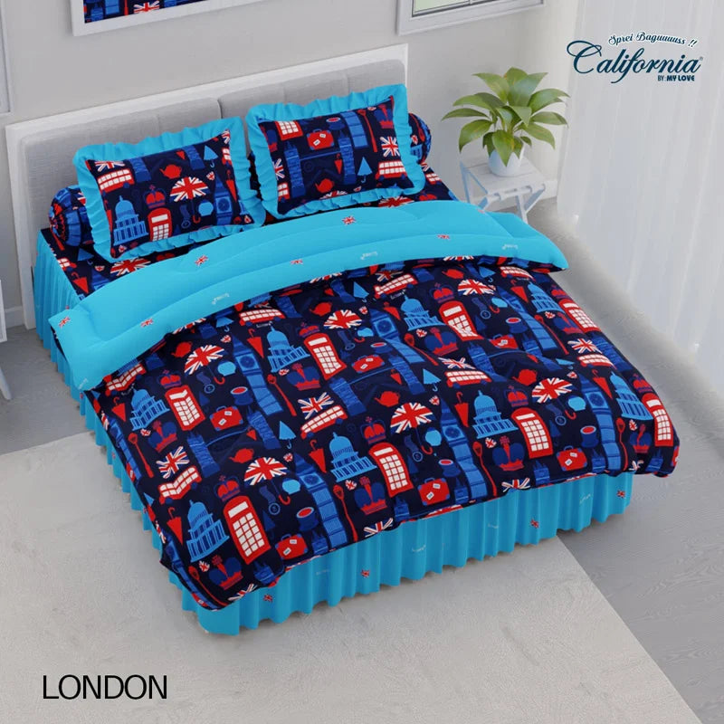 Bed Cover California Rumbai - London - My Love Bedcover