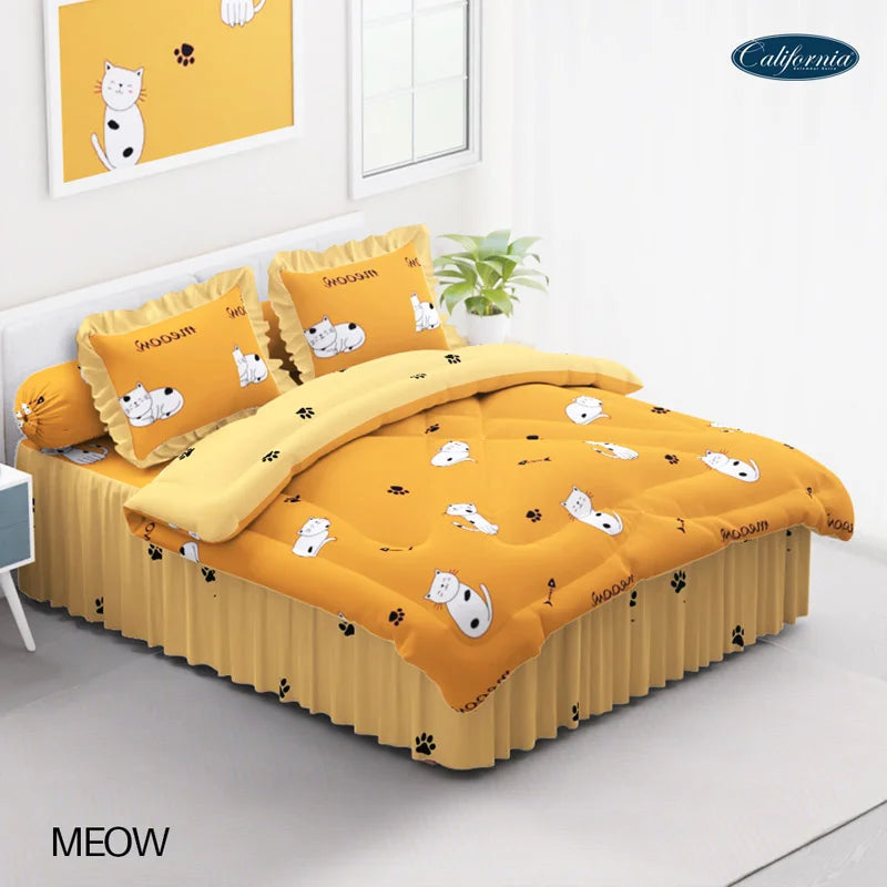 Bed Cover California Rumbai - Meow - My Love Bedcover