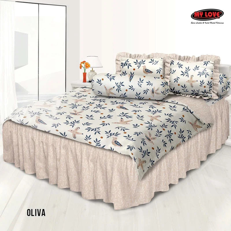 Bed Cover My Love Rumbai - Oliva - My Love Bedcover