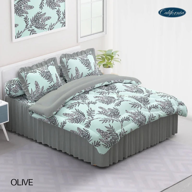 Bed Cover California Rumbai - Olive - My Love Bedcover