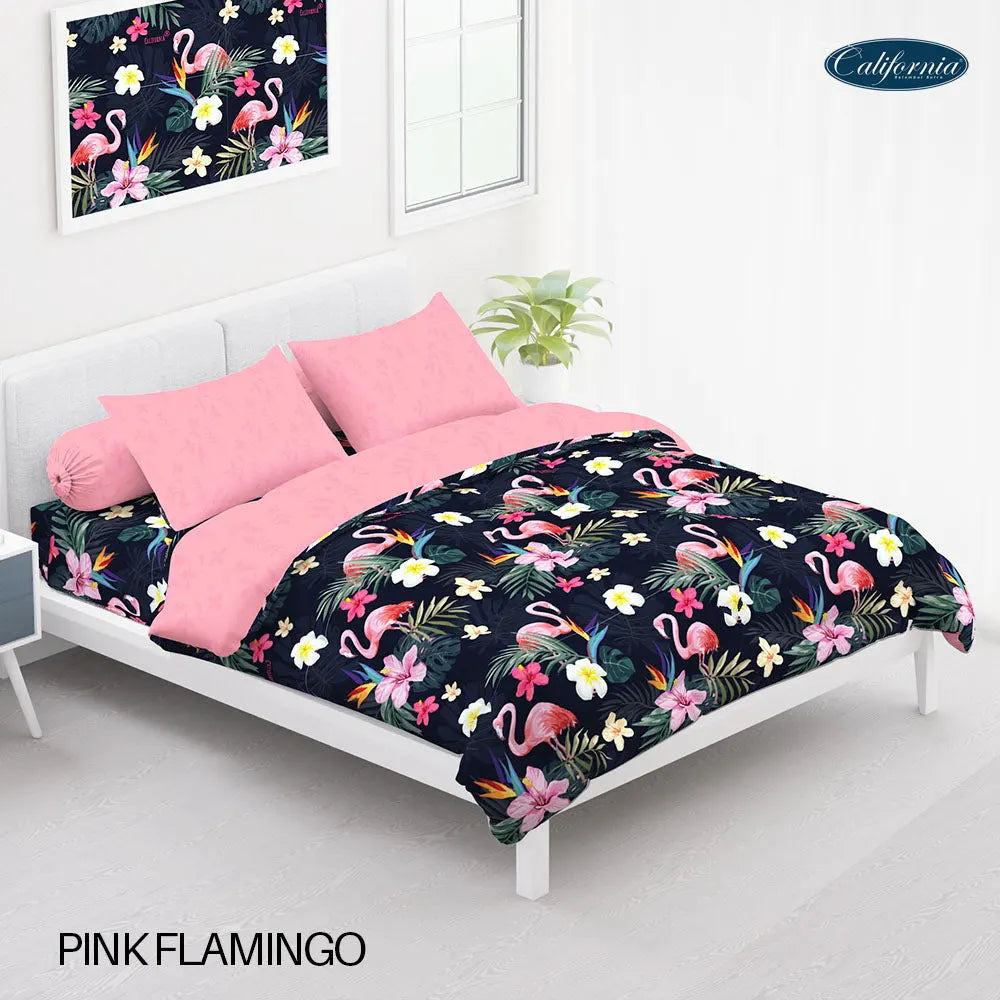 Bed Cover California Fitted - Pink Flamingo - My Love Bedcover