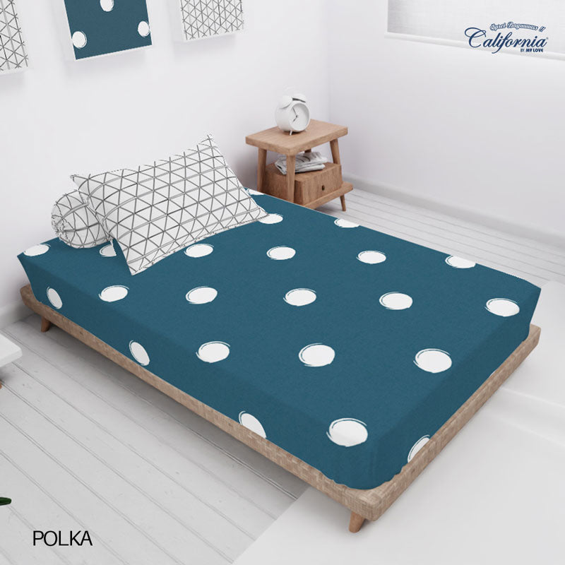 Sprei California Fitted - Polka - My Love Bedcover