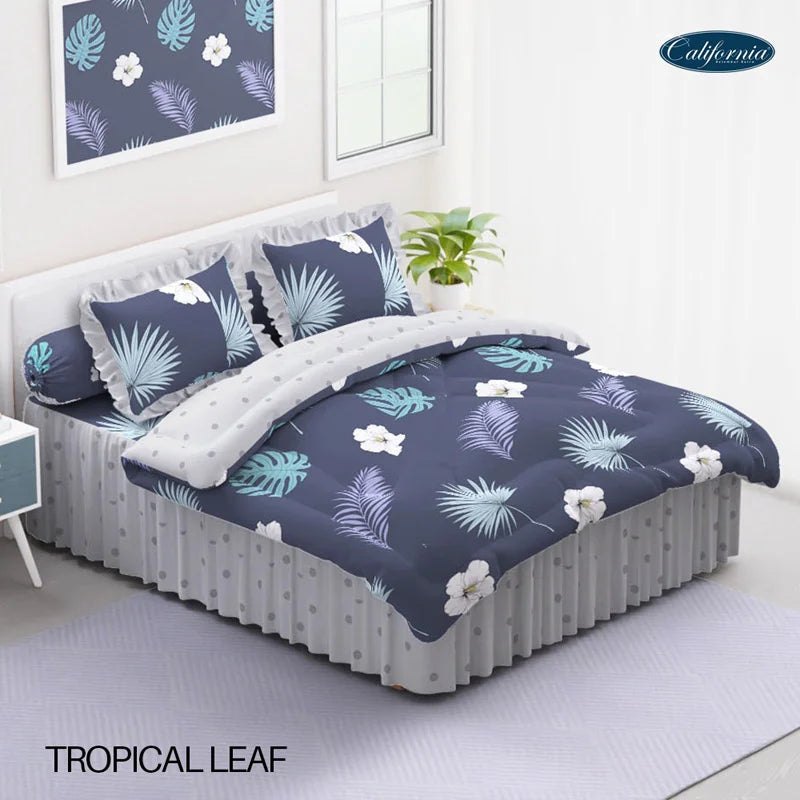 Bed Cover California Rumbai - Tropical Leaf - My Love Bedcover