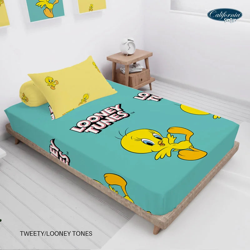 Sprei California Fitted - Tweety/ Looney Tunes - My Love Bedcover