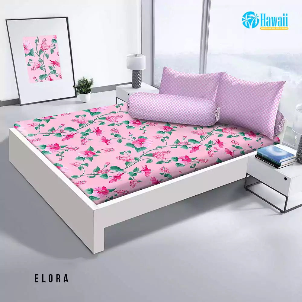 Sprei Hawaii Fitted - Elora - My Love Bedcover