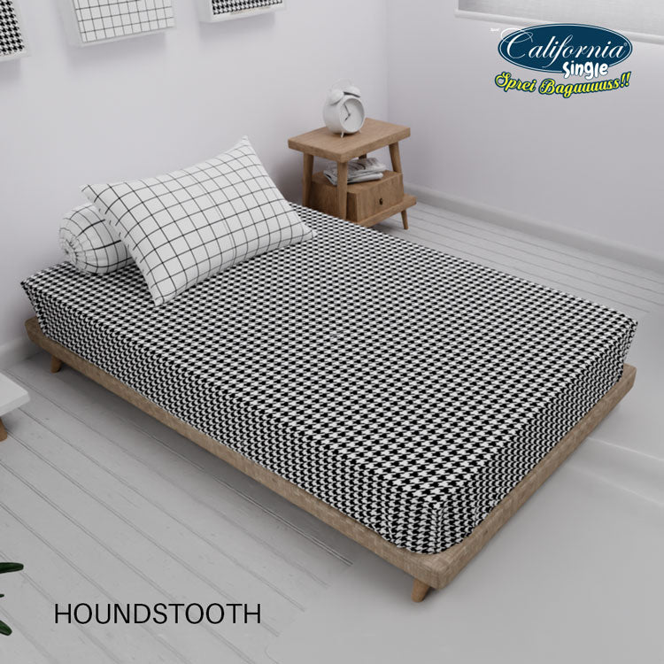 Sprei California Fitted - Houndstooth