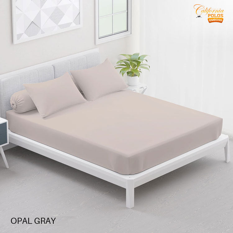 Sprei California Polos Fitted - Opal Gray