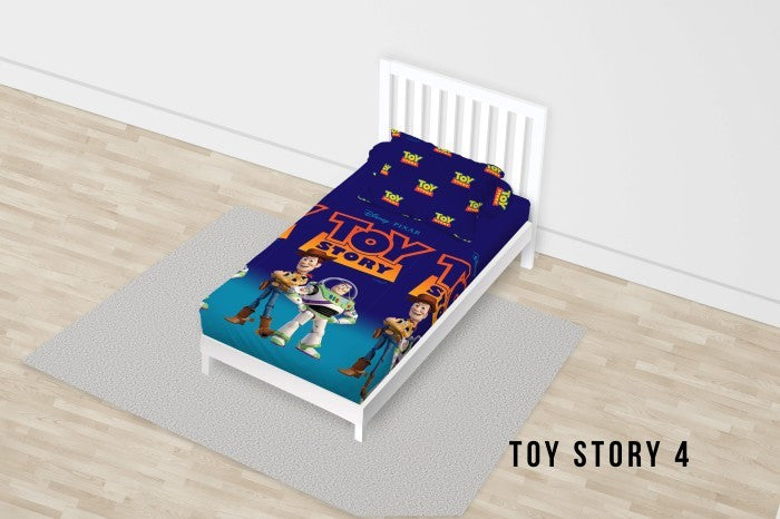 CALIFORNIA Sprei Single Full Fitted 120x200 Toy Story 4 - My Love Bedcover