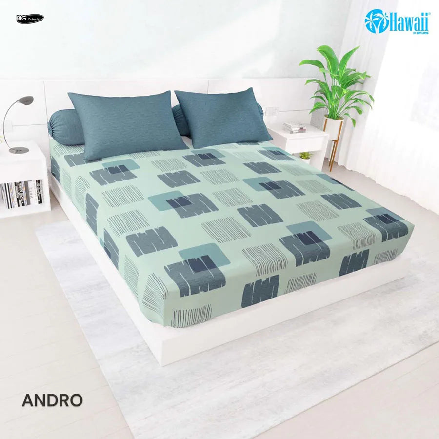 Sprei Hawaii Fitted - Andro - My Love Bedcover