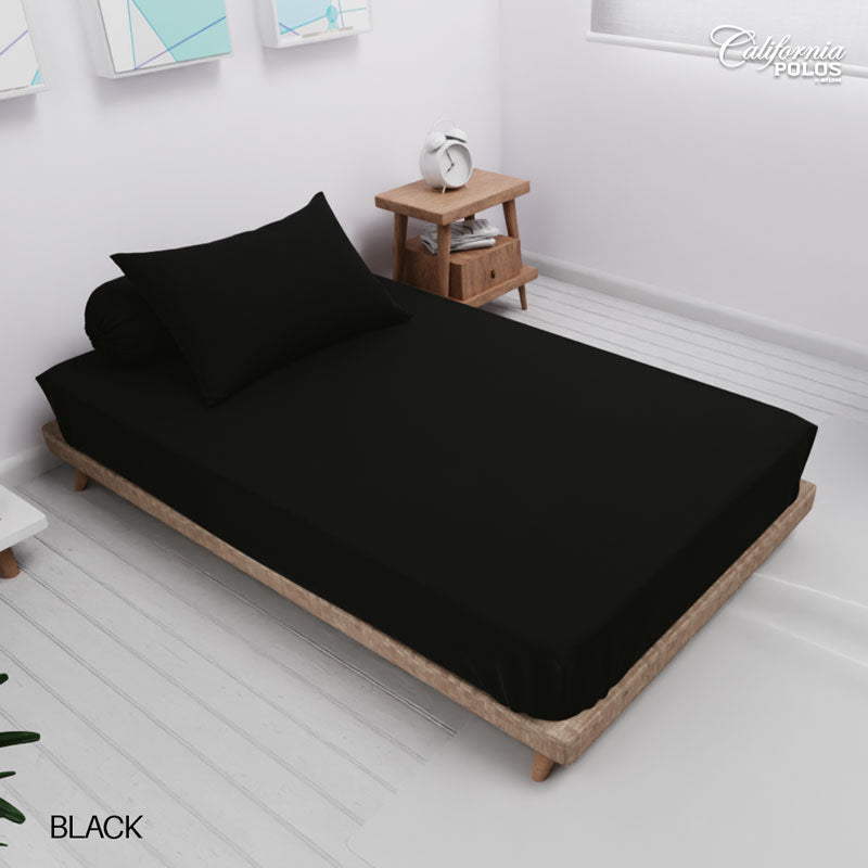 Sprei California Polos Fitted - Black