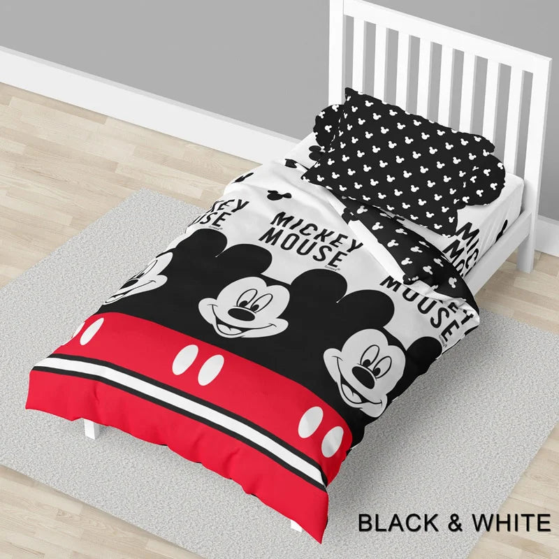 Bed Cover California Fitted - Black & White-Mickey - My Love Bedcover