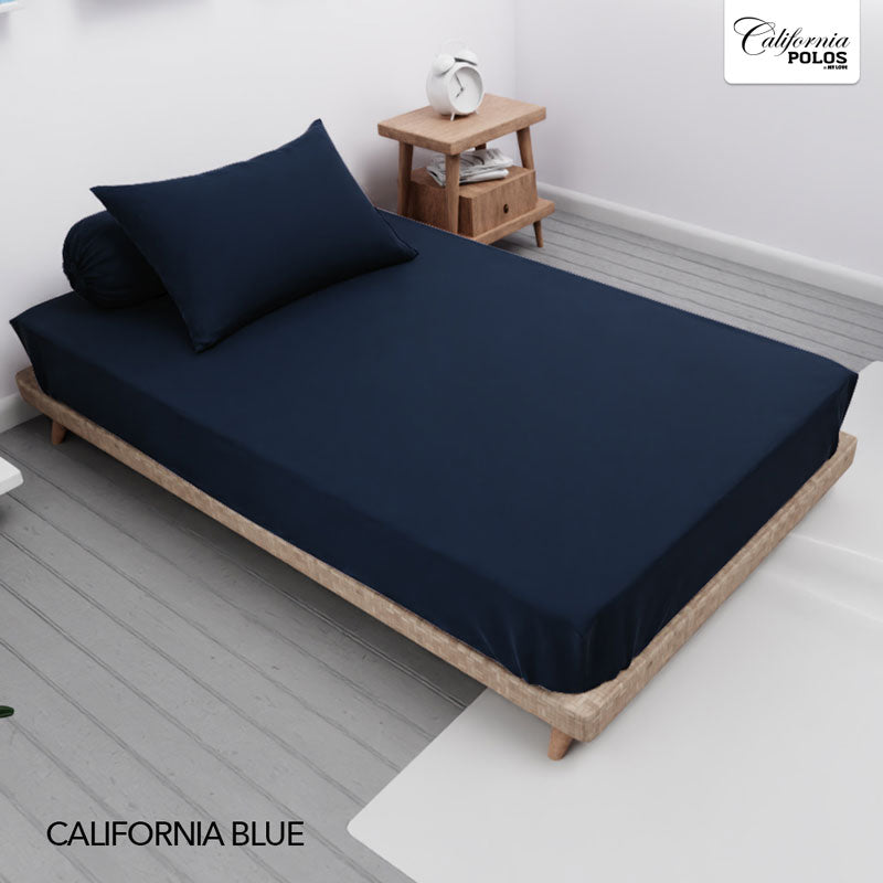 Sprei California Polos Fitted - California Blue