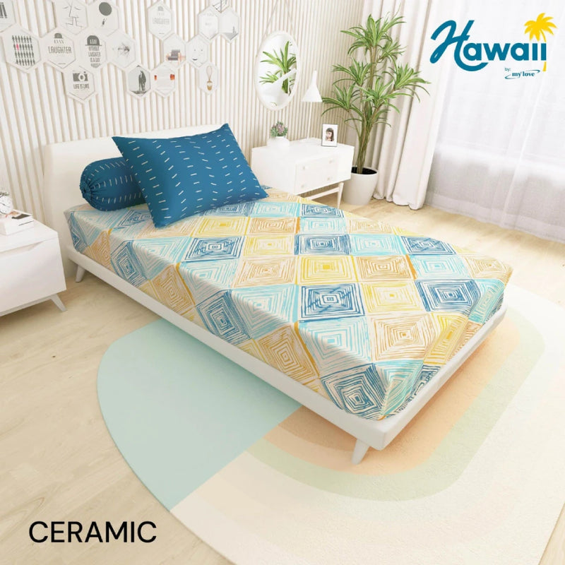 Sprei Hawaii Fitted - Ceramic