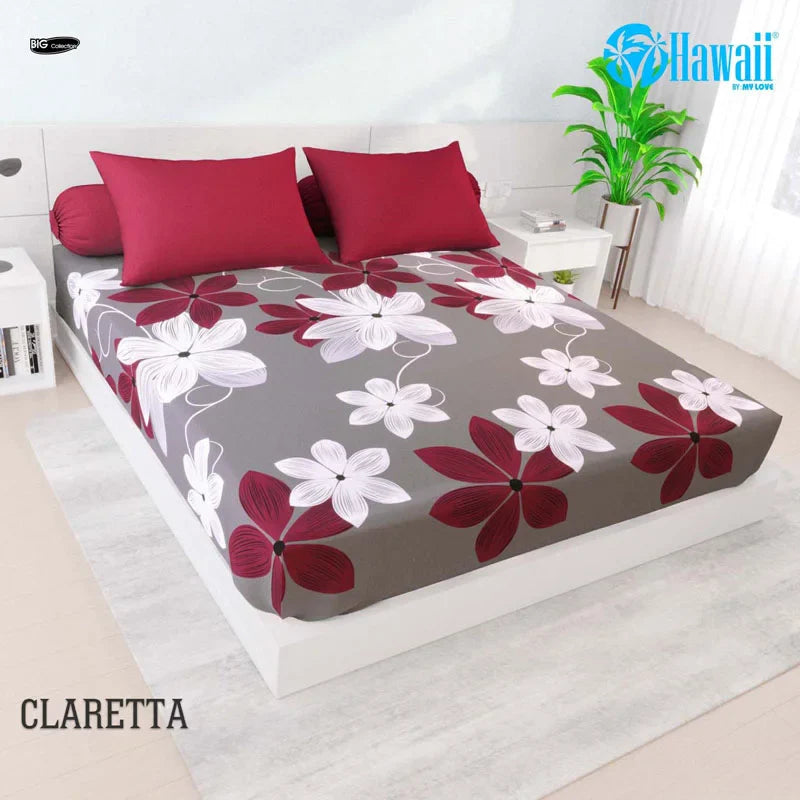 Sprei Hawaii Fitted - Claretta - My Love Bedcover