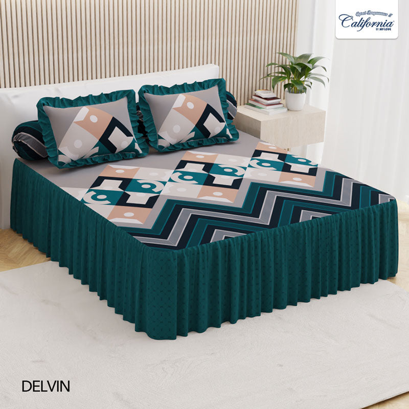 Sprei California Rumbai - Delvin - My Love Bedcover