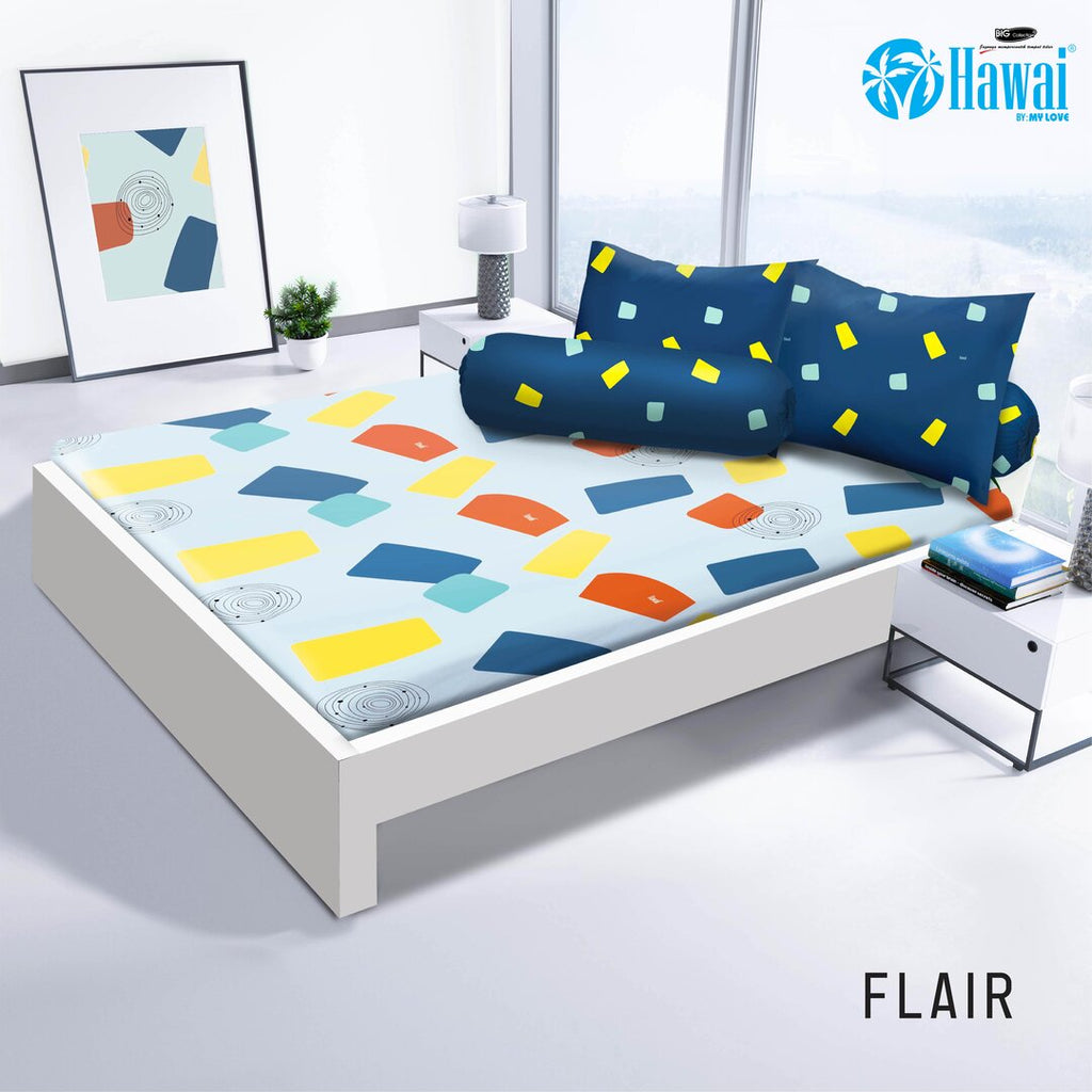 Sprei Hawaii Fitted - Flair - My Love Bedcover