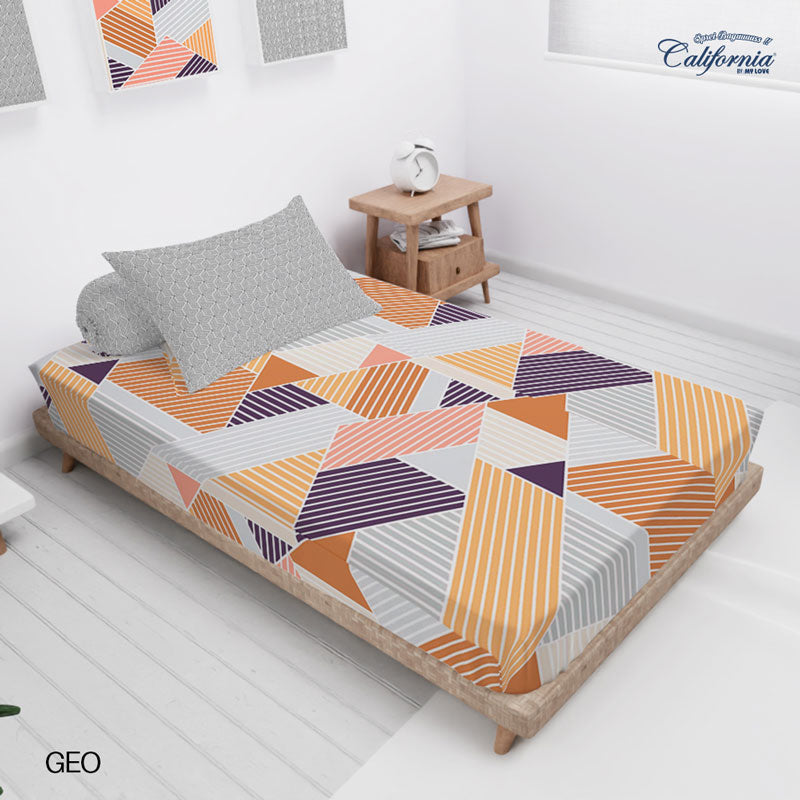 Sprei California Fitted - Geo