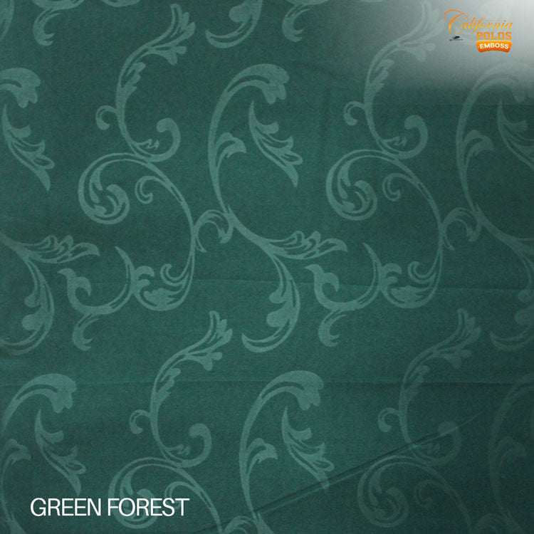 Emposs Sprei California Polos Fitted - Green Forest