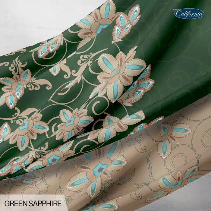 Sprei California Fitted - Green Sapphire