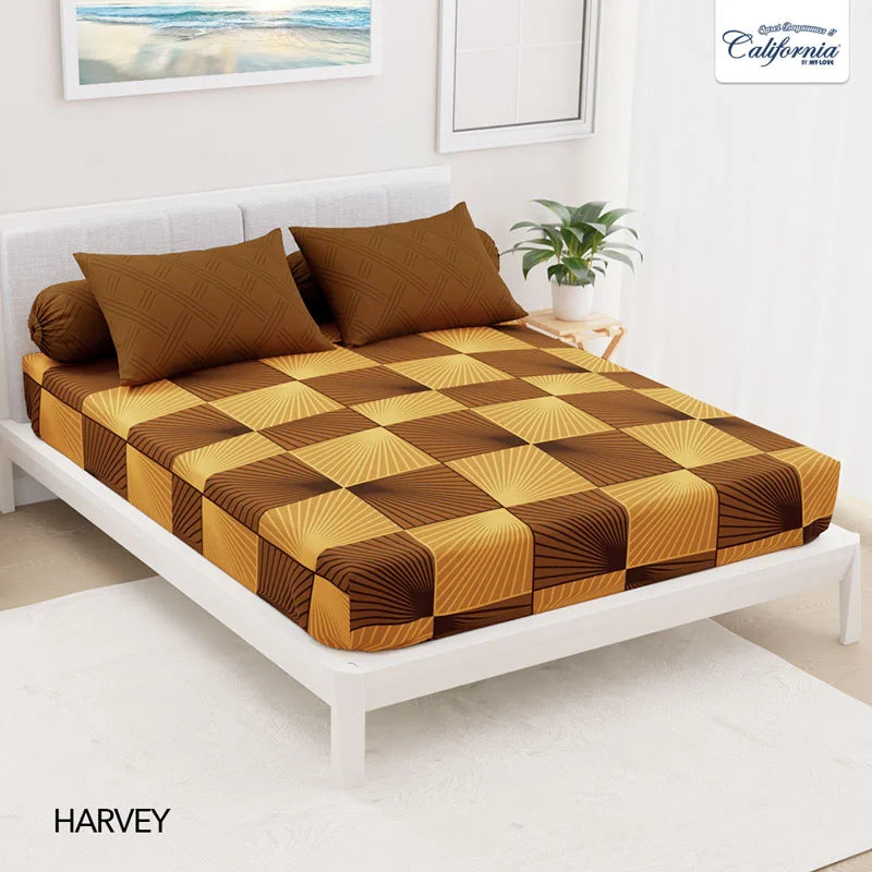 Sprei California Fitted - Harvey - My Love Bedcover
