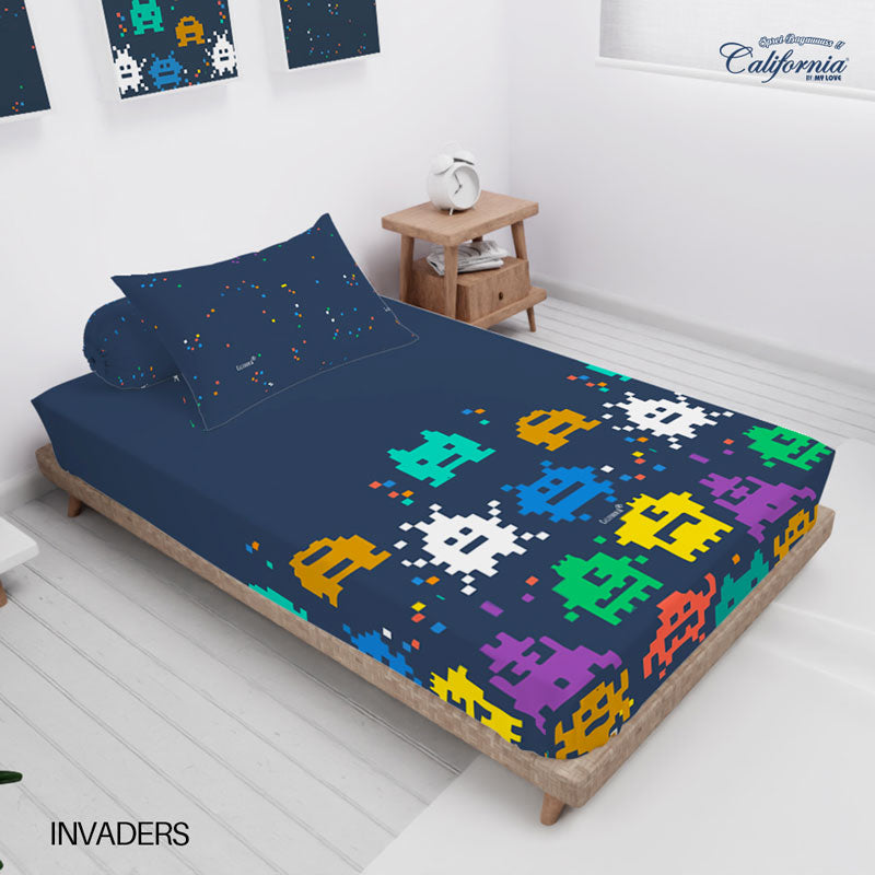 Sprei California Fitted - Invaders - My Love Bedcover