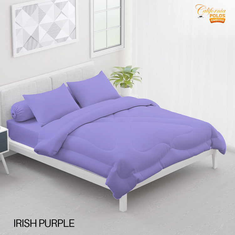 Bed Cover California Polos Fitted - Iris Purple - My Love Bedcover