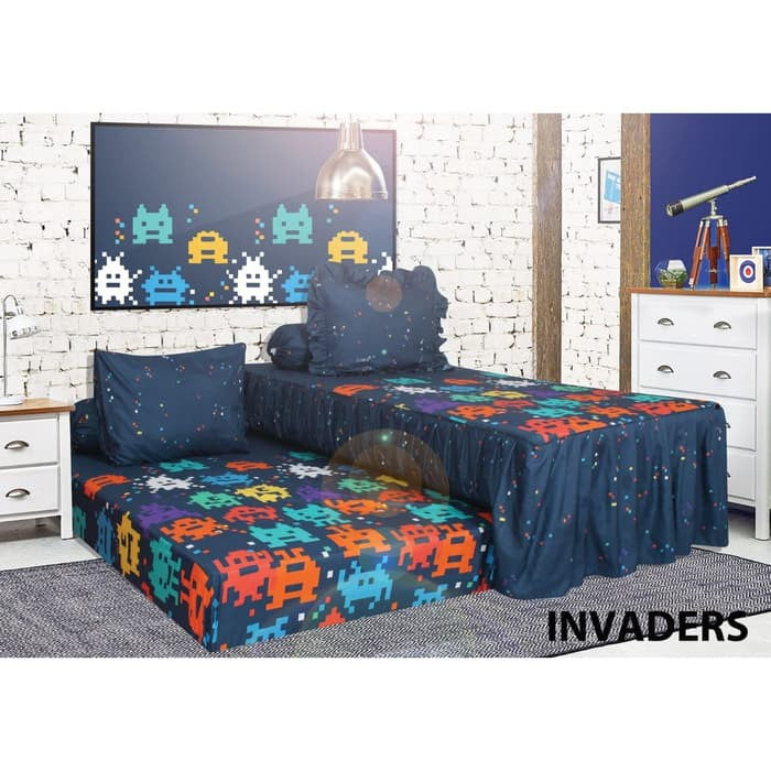 Sprei California Single Duo - Invaders - My Love Bedcover