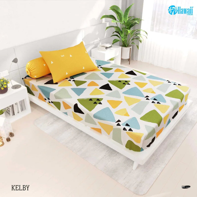 Sprei Hawaii Fitted - Kelby - My Love Bedcover