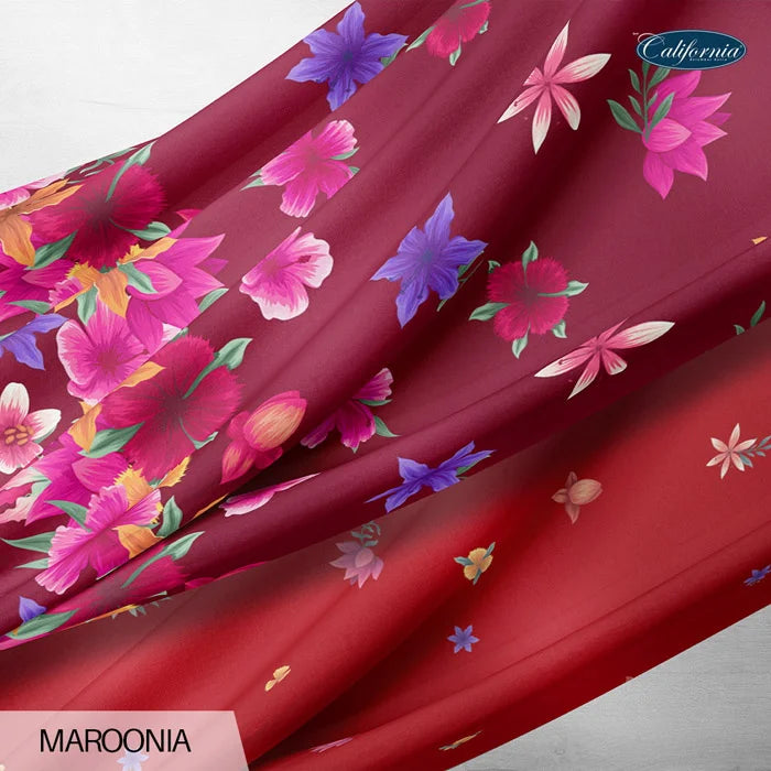 Bed Cover California Fitted - Maroonia