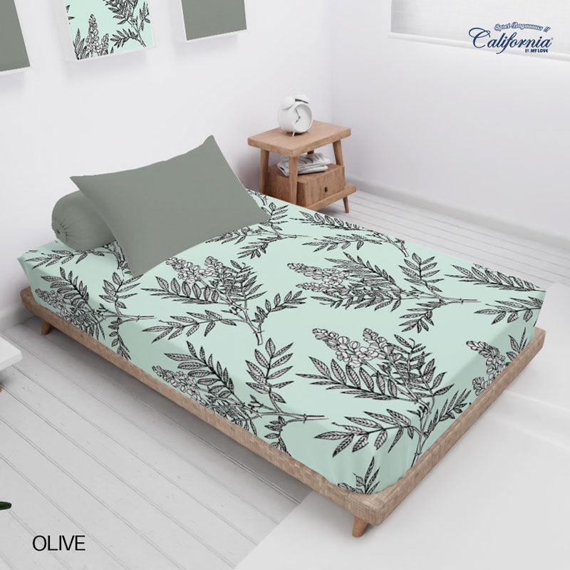 Sprei California Fitted - Olive