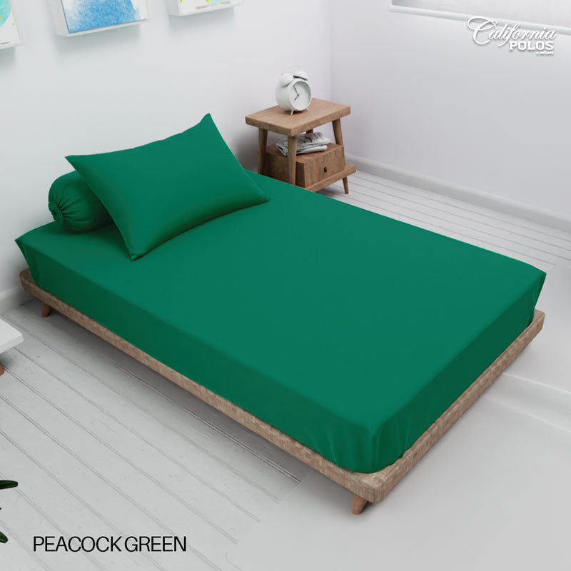 Sprei California Polos Fitted - Peacock Green