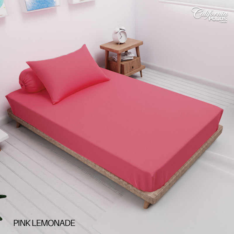 Sprei California Polos Fitted - Pink Lemonade