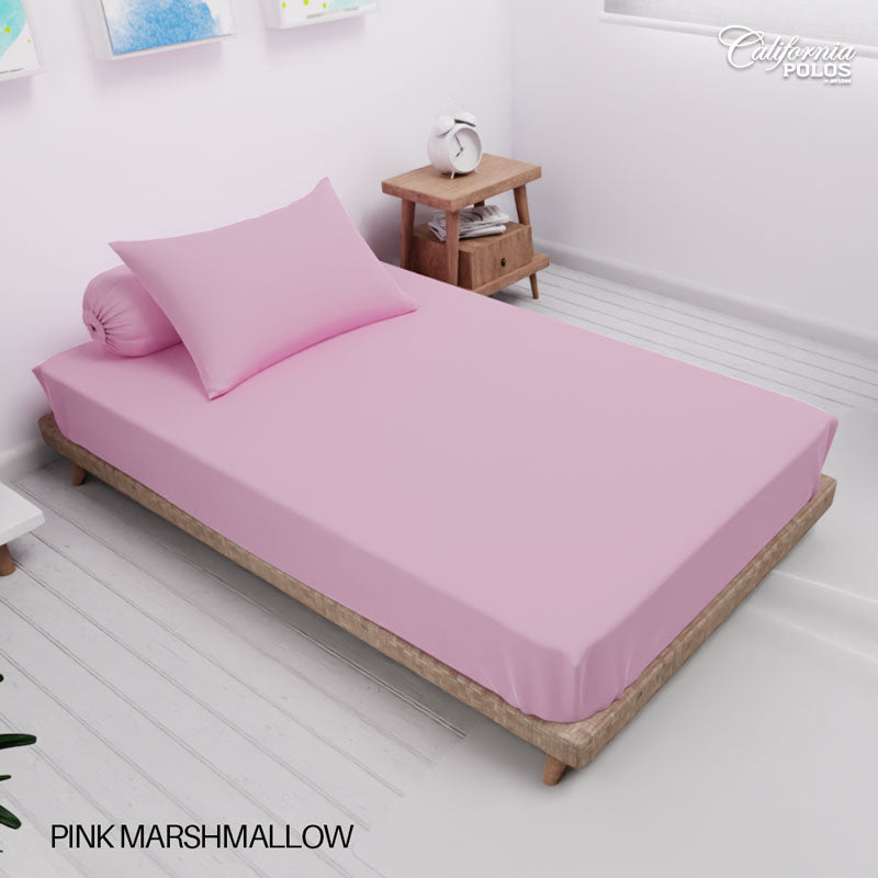 Sprei California Polos Fitted - Pink Maccaron