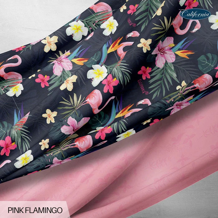 Bed Cover California Rumbai - Pink Flamingo