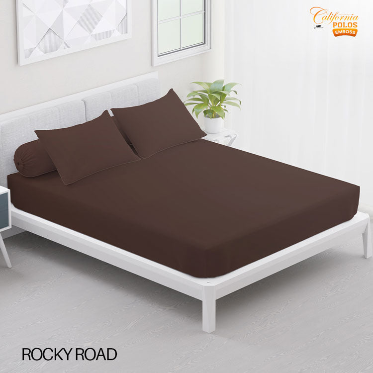 Sprei California Polos Fitted - Rocky Road