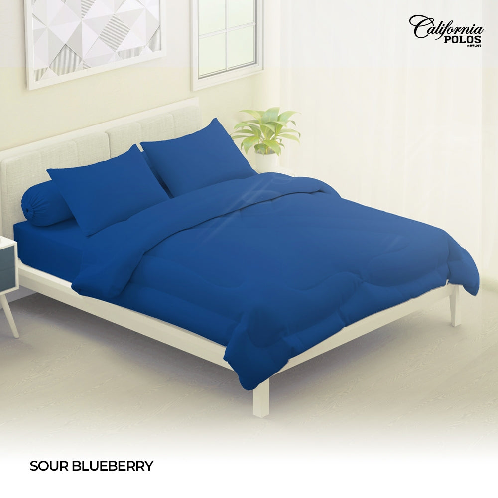 Bed Cover California Polos Fitted - Sour Blueberry - My Love Bedcover