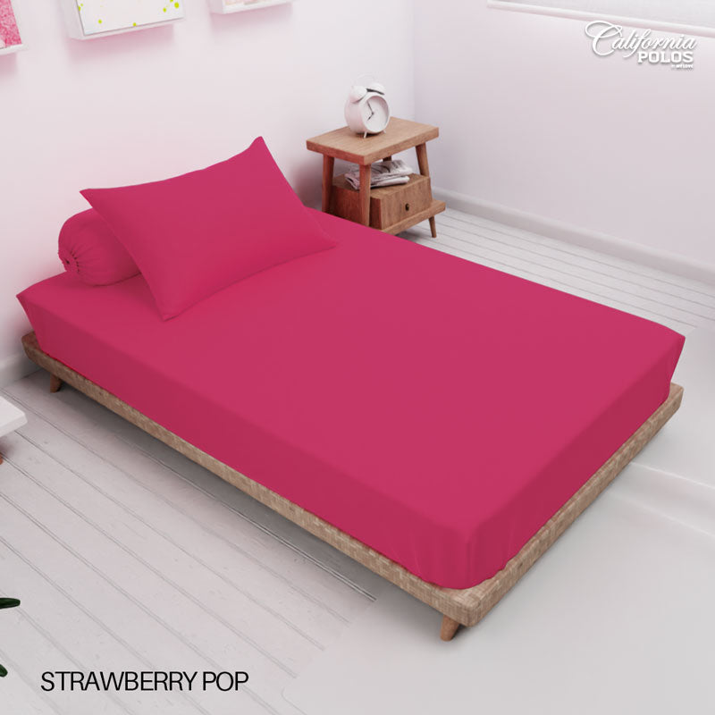 Sprei California Polos Fitted - Strawberry Pop