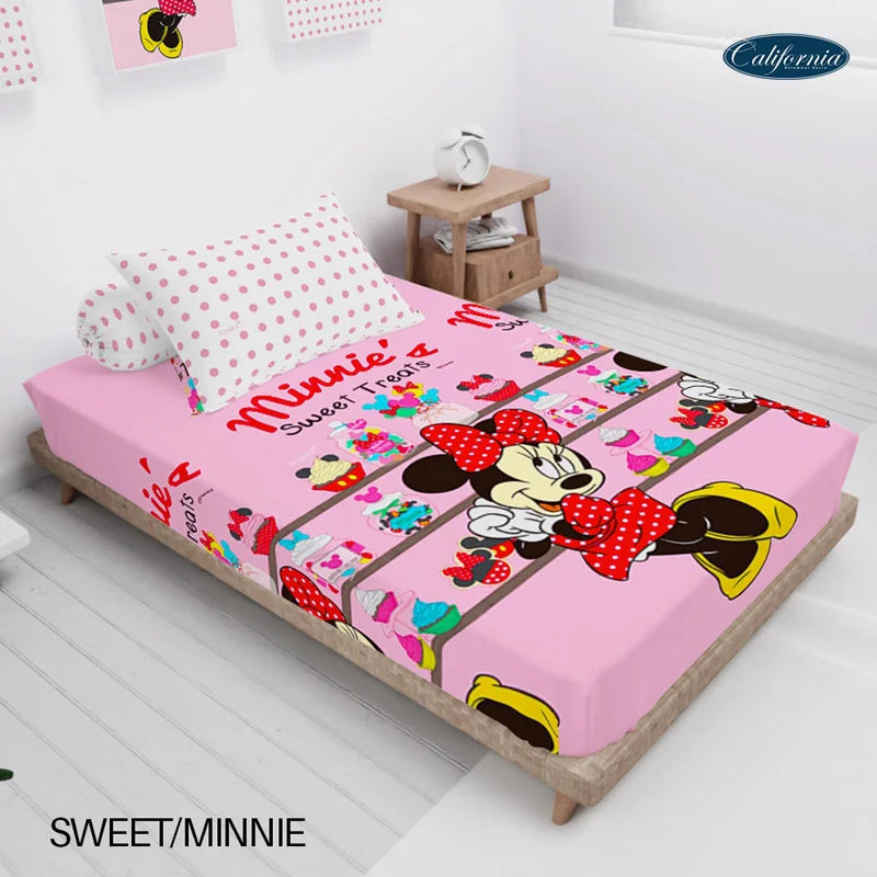 Sprei California Fitted - Sweet / Minnie - My Love Bedcover