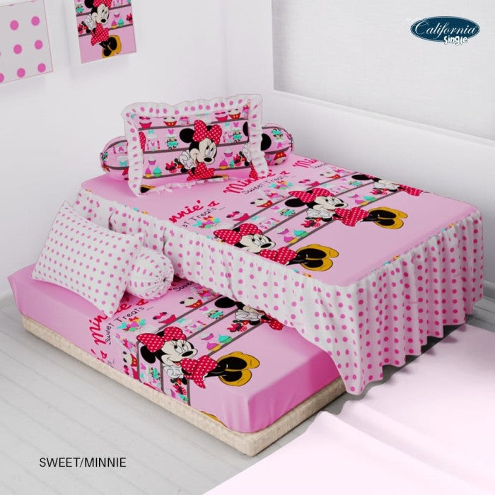 Sprei California Single Duo - Sweet/ Minnie - My Love Bedcover