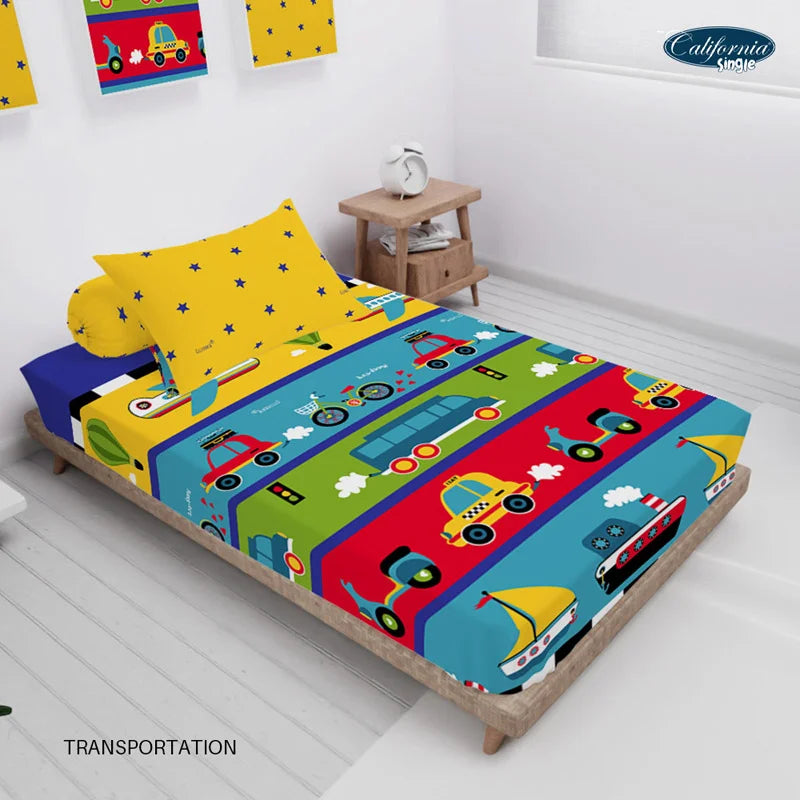 Sprei California Fitted - Transportation - My Love Bedcover