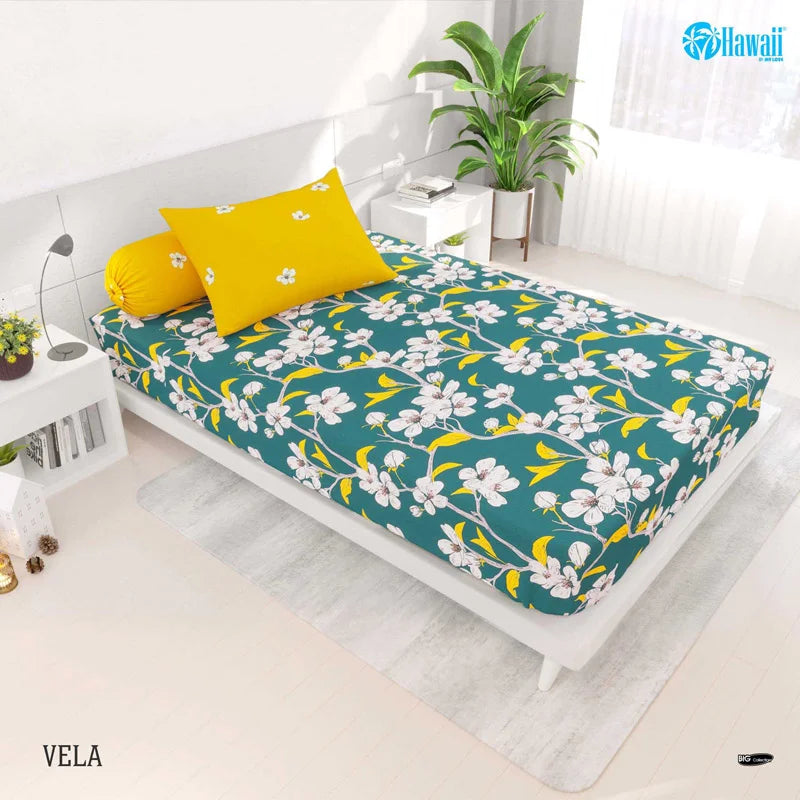 Sprei Hawaii Fitted - Vela - My Love Bedcover