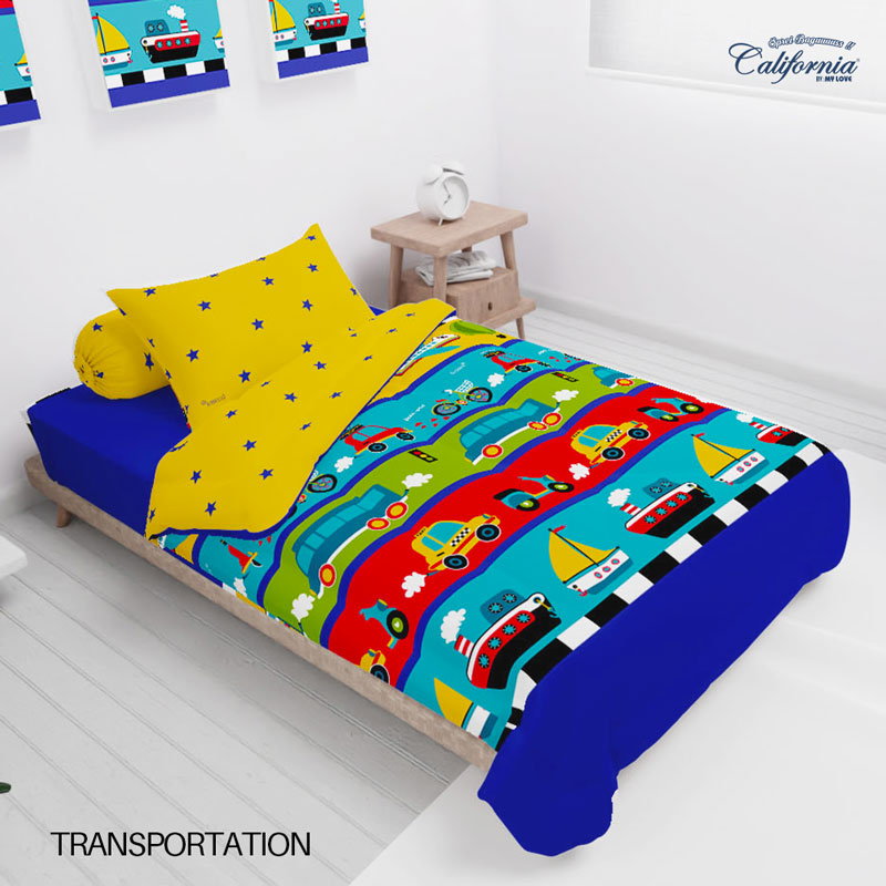 Bed Cover California Fitted - Transportation - My Love Bedcover