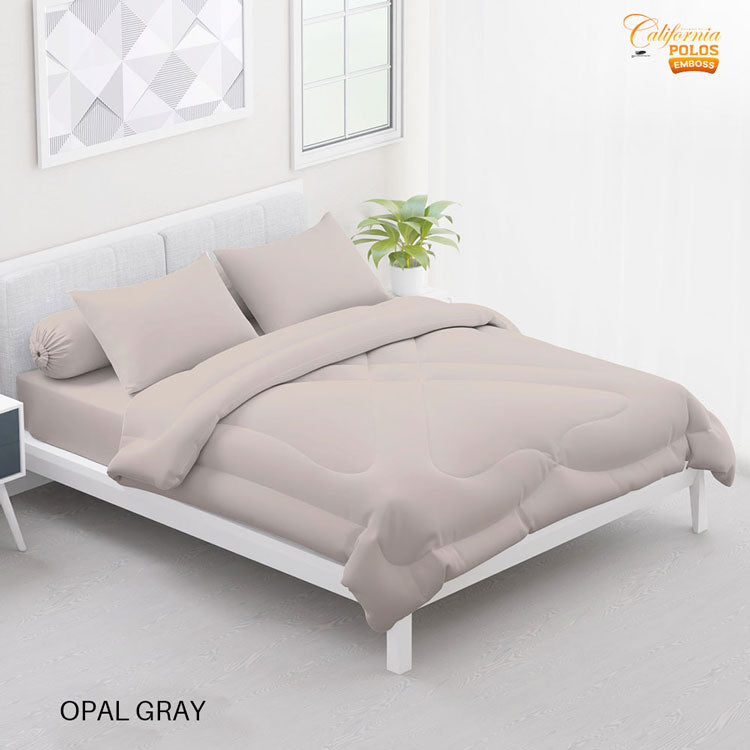 Bed Cover California Polos Fitted - Opal Gray - My Love Bedcover