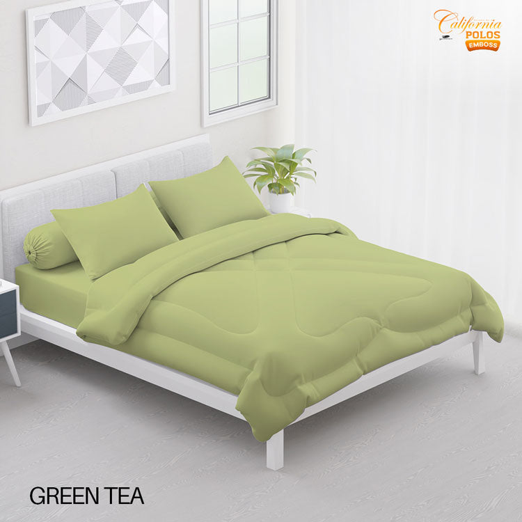 Bed Cover California Polos Fitted - Green Tea - My Love Bedcover