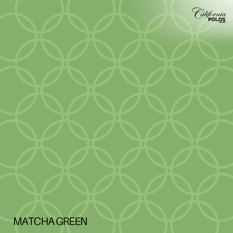 Bed Cover California Polos Fitted - Matcha Green